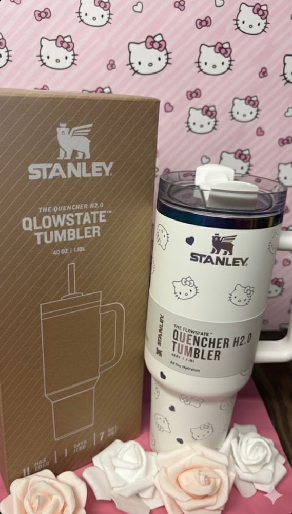 Image of White hello kitty stanley