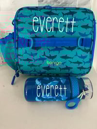personalized lunch box + water bottle 