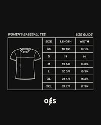 Image 3 of Women's ‘Fightins’ Baseball Tee (Red & Royal Blue)