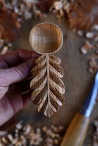 Image 8 of Oak Leaf—Coffee Scoop