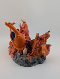 Image 2 of Charmander Evolution Handpainted FanArt Figurine