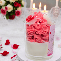 Image 2 of Handmade Valentine's Candle,  8oz Scented Candle 