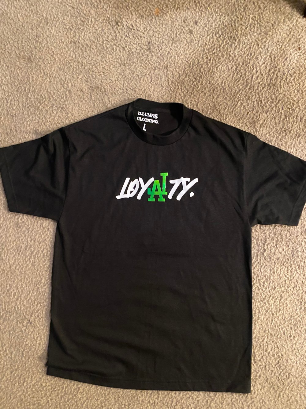 Image of Loyalty holographic tshirt  unisex