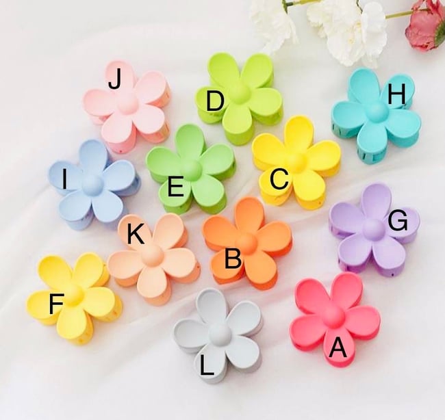 Flower Hair Claw, Hair Clip