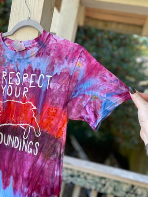 Image of SMALL Disrespect Your Surroundings Tie Dye Shirt 4