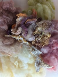 Image 4 of Gills - Mushroom Inspired Colorway fiber kit for blending, carding, felting, fiber arts