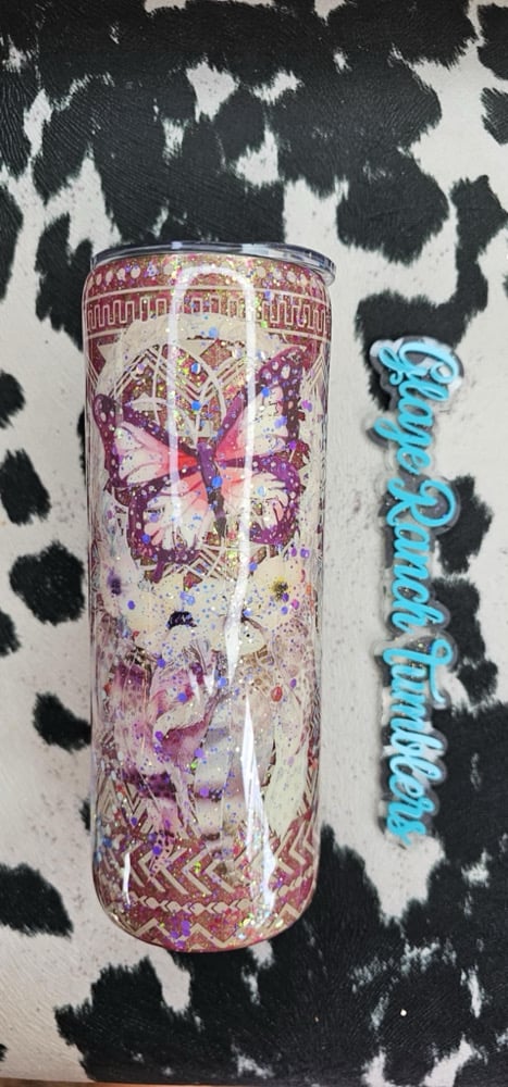 Image of 20 ounce glitter Aztec