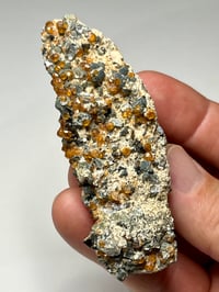 Image 9 of Hessonite Garnets On Matrix Specimen #2450