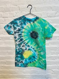 Image 1 of Krusty's Kustoms Yin Yang Blue Bayou Dyed Tee