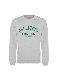 PELLICCI SCREEN PRINTED SWEATSHIRT GREY  