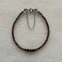 Image 2 of THE ‘MODESTA’ GARNET BRACELET 