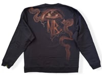 Image 2 of “MARILYN MONROE” CUSTOM ONE OF A KIND BLEACH PAINTED SWEATSHIRT XL