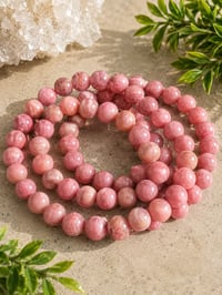 Image 1 of Pink Rhodonite 8mm Bracelet