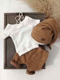 Image 2 of Newborn set for photoshoot | Steven  | camel and off white