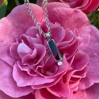 Image 1 of BLACK ONYX NECKLACE-16”