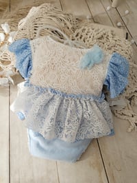 Image 3 of Photo prop | Baby dress for photo shoots | Nella | age 12-18 months | blue
