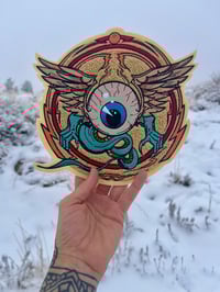 “FLYING EYEBALL” LETTERMAN (CHENILLE)/EMBROIDERED PATCH 7’’