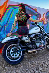 Image 2 of women’s cropped ribbed tee (lets ride)