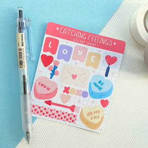 Image of Catching Feelings Mini Sticker Sheet