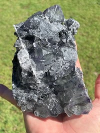 Image 16 of Transparent Phantom Fluorite On Druzy Quartz Matrix  #1803