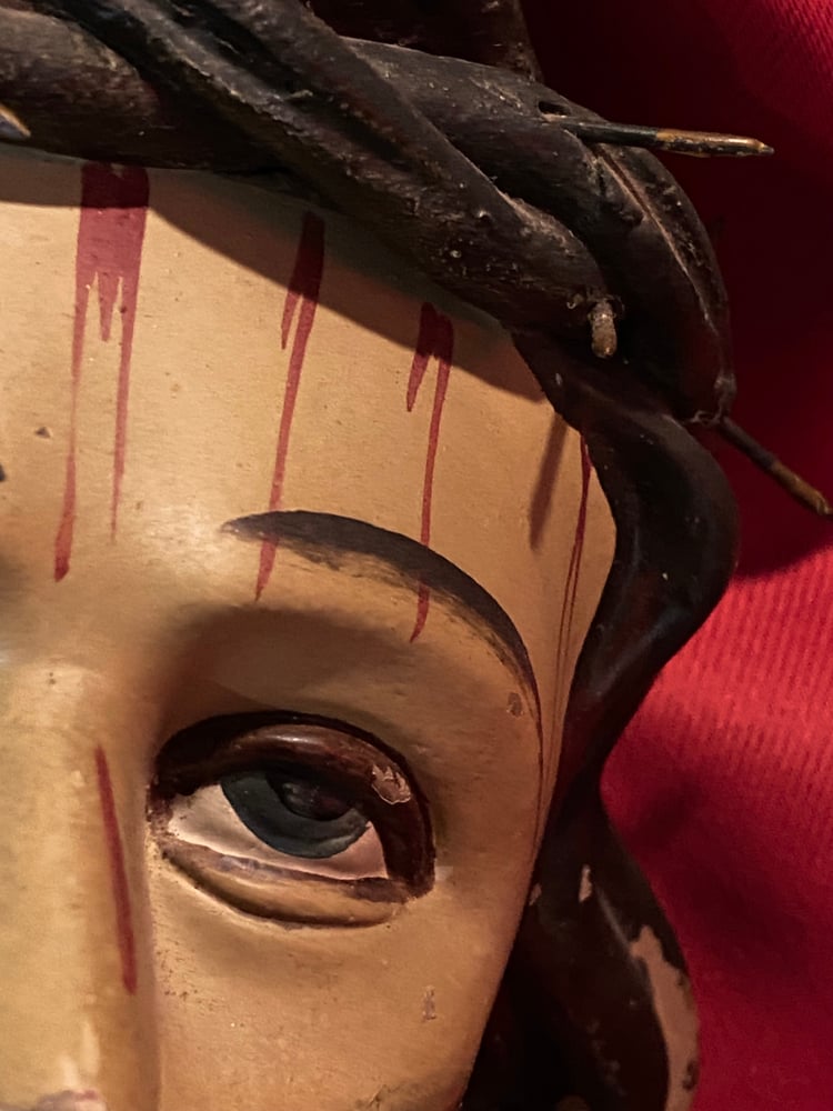 Image of Antique Terracotta Jesus Bust 