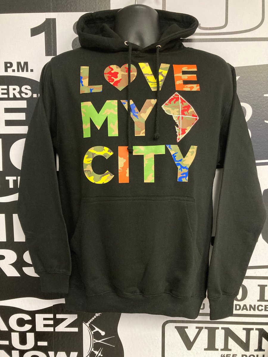 Image of Black/Multicolor Camo LOVE MY CITY Hood