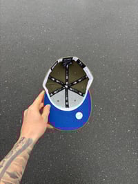 Image 3 of  MULTI TONE BLUE BRIM OLIVE NEW YORK YANKEES CUSTOM FITTED CAPS