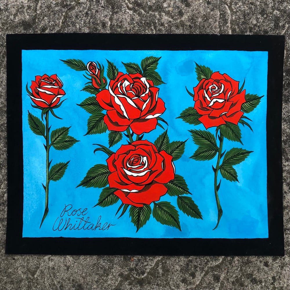 Image of Red roses original painting