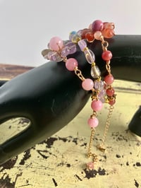 Image 3 of Solar Power Healing and Joy - Sunstone flower bangles charm bracelet