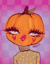 PUMPKIN IN A TURTLENECK PRINT