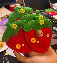 Image 3 of calico critter felt holders 🍓⭐️🌸
