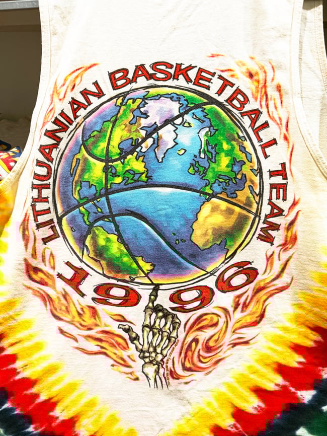 Grateful Dead 1996 Lithuania Basketball Tank Top - Fits XL