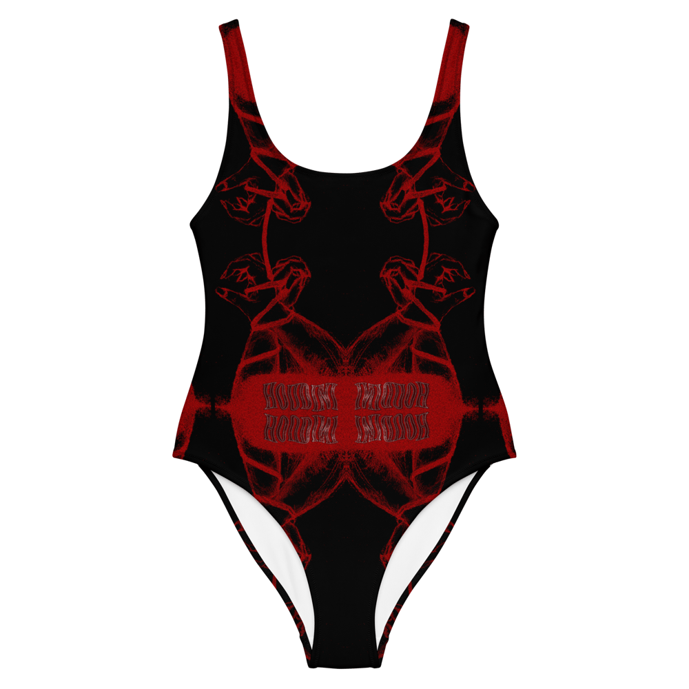 Image of "Bound" Blood Variant One-Piece Swimsuit - Original Sketch by Paige Leggett
