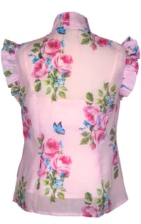 Image 3 of Pink flower top
