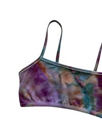 Image 5 of XS (32) Cotton-Blend Strappy Bralette in Earthy Agate Ice Dye