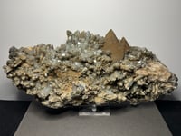 Image 9 of Quartz, Limonite, Chlorite, Hematite & UV Calcite Statement Cluster | Daye China #2861 