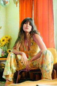 Image 2 of Boogie Wonderland Jumpsuit In Get Back Green