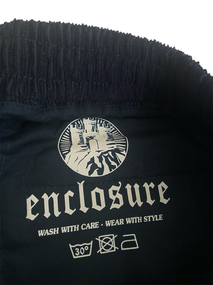 Corduroy Shorts (needle thin / black)