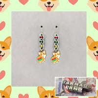 Colorful Corgi Booty Earrings