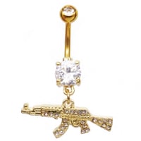 Image 3 of Pretty Pistol Belly Ring