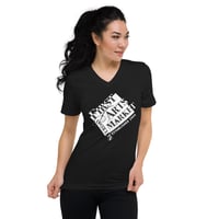 Image 1 of Unisex V-Neck Tee – First Saturday Arts Market (Black)