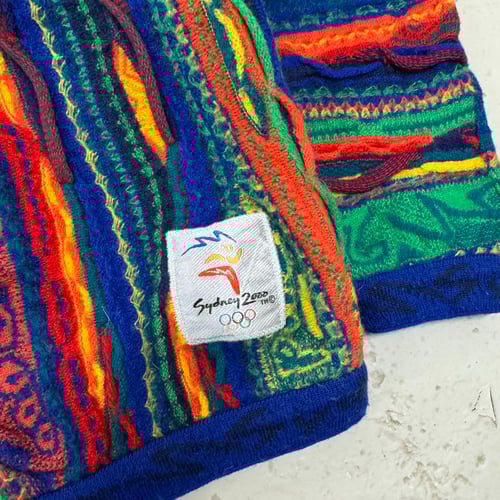 Image of Coogi 2000 Sydney Olympic Wool Sweater, Size Small
