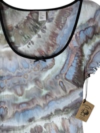Image 3 of M 90's Babydoll Mini Dress in Stone Agate Ice Dye