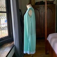 Image 6 of Mint Green Floral Lace Nightgown Large