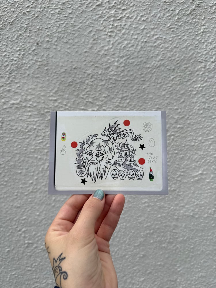 Image of fish wizard postcard