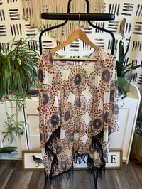 Image 1 of open size boho short duster 