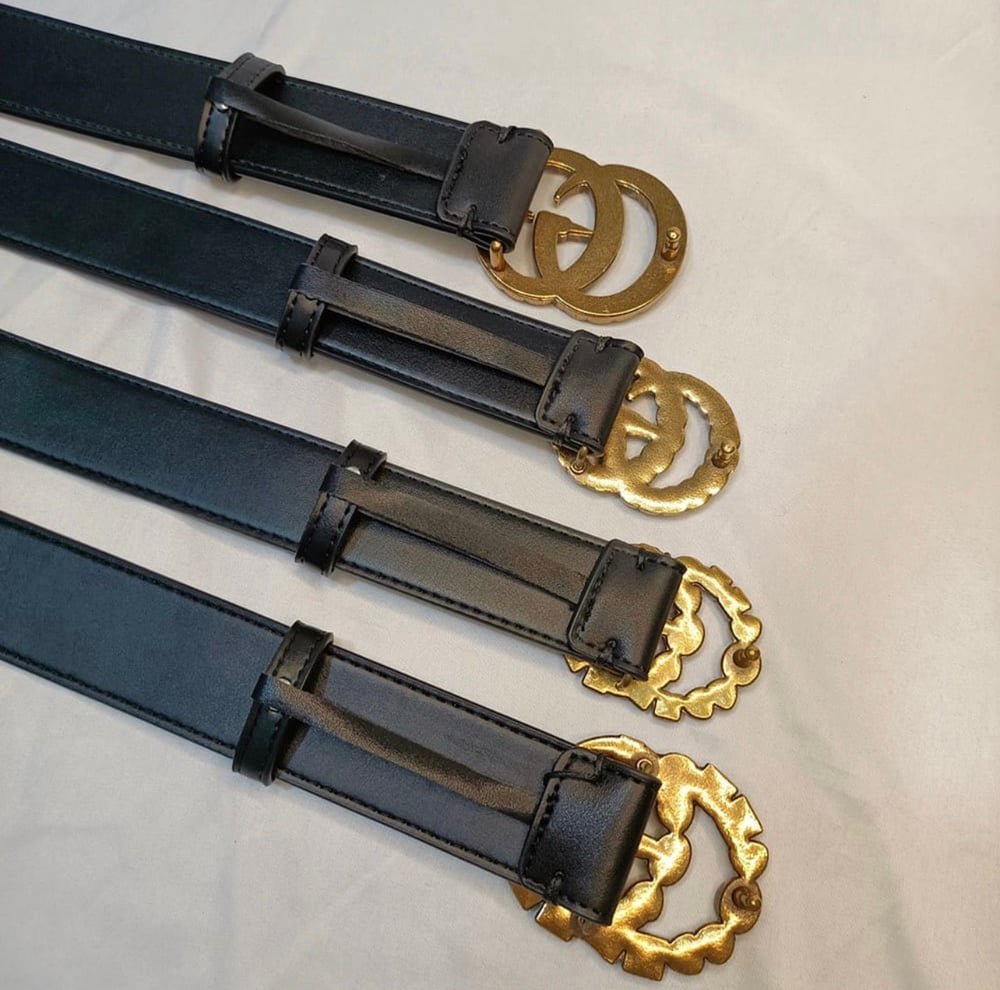 Image of GG Multi-Color Rhinestone Belt