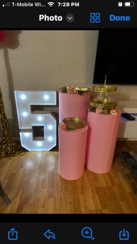 Image 1 of 5 Arch Stand 5ft or Round Arch Frame 5ft  or 3ft by 3" Grid Ring/Arch or 4 vase column