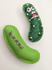 Image 2 of Angry Pickle Brooch 
