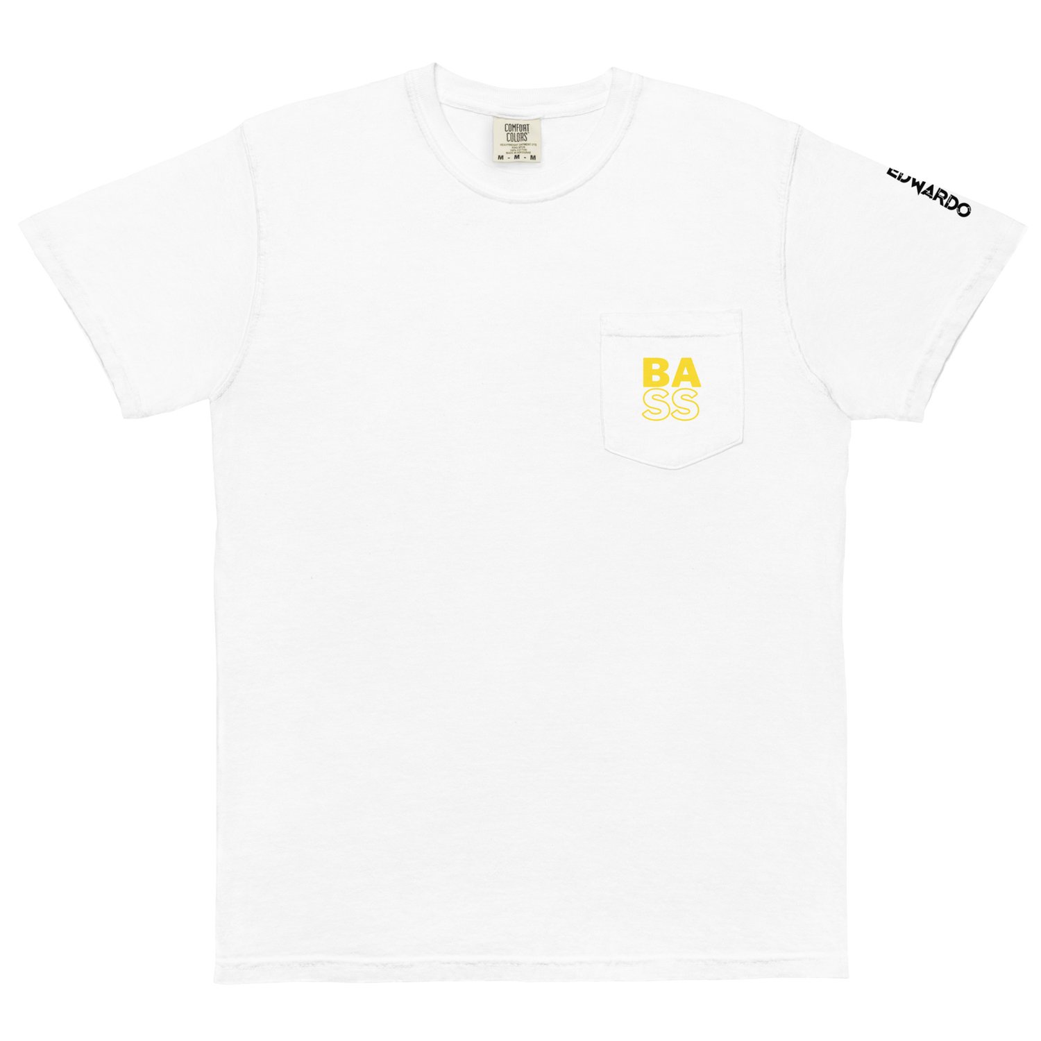 Unisex pocket t-shirt - White Bass